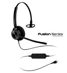 Headset Fuison Mono Noise Cancelling Voip USB