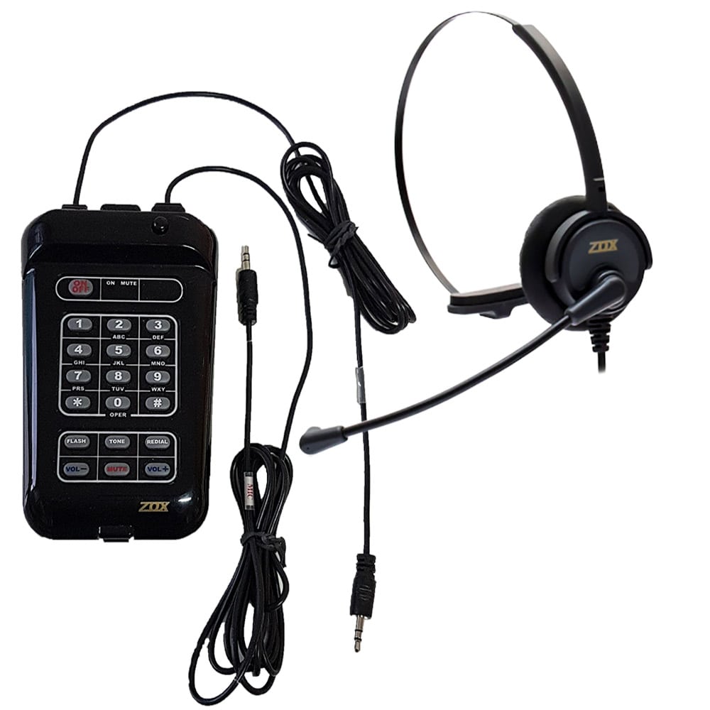 Telefone Headset TZ-20X Zox - Multimidia - Com Dispositivo de Gravao